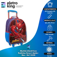 Mochila Homem-Aranha com Rodas: Aventura na Escola! - imagem 2