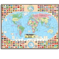 Mapa Mundi Político 2025 Atualizado: Atlas Geográfico Escolar Completo - imagem 1