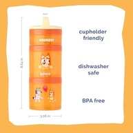 Conjunto de Recipientes Empilháveis Bluey - 3 Copos para Lanches Escolares e Viagens - imagem 3