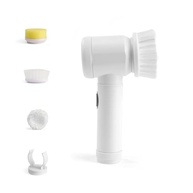 Escova de Limpeza Elétrica Portátil Sem Fio Recarregável - 7 Cabeças Giratórias para Limpeza Doméstica Completa (Branco) - imagem 2