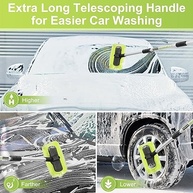 Escova de Lavagem de Carro Extensível 165cm com Cerdas Macias e Cabo Longo - Limpeza Profissional e Sem Arranhões - imagem 4