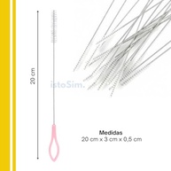 Escova para Canudo 6 Unidades - Limpeza Profunda de Canudos Reutilizáveis, Copos com Canudinho e Squeeze - imagem 3
