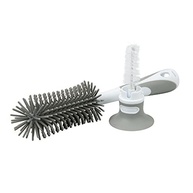Escova de Mamadeira Premium em Silicone 360º - Clingo Cinza/Branco | Livre de BPA - imagem 3