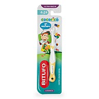 Escova Dental Infantil Bitufo Cocoricó: Macia e Ideal para Bebês - imagem 1