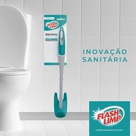 Escova Sanitária Emborrachada Flash Limp - Verde Esmeralda BAN6095 - imagem 4