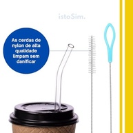 Escova para Canudo 6 Unidades - Limpeza Profunda de Canudos Reutilizáveis, Copos com Canudinho e Squeeze - imagem 5