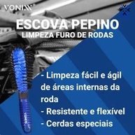 Vonixx Kit 3 Escovas Profissionais para Limpeza Detalhada de Rodas e Pneus - imagem 5