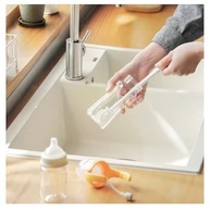 Kit 2 Escovas Multiuso de Silicone 360° com Cabo Longo - Ideal para Lavar Copos, Garrafas e Mamadeiras - imagem 3