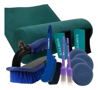 Kit Completo Estética Automotiva: Escovas, Pincéis, Aplicadores e Flanelas para Detalhamento Impecável - imagem 1