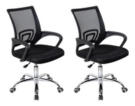 Kit 2 Cadeiras de Escritório Dekor Atendimento com Tela Mesh - Conforto e Ergonomia para Seu Ambiente de Trabalho - imagem 1