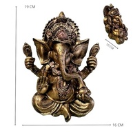 Enfeite Estatueta Ganesha Abre Caminhos e Prosperidade - Resina Decorativa para Casa e Escritório - imagem 4