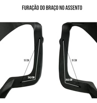 Braços Ergonômicos para Cadeira de Escritório - Modelo Begônia | Conforto e Estilo Escritex (Direito) - imagem 5