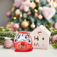 Amosfun 5 Peças Mini Daruma Feng Shui - Decoração Japonesa em Cerâmica para Mesa, Escritório e Carro - imagem 3
