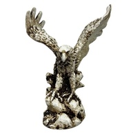 Estatueta de Águia em Resina 17cm - Decoração Poderosa para Escritório - imagem 2