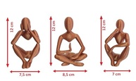 Estátuas Esculturas 3 Pensadores em Cobre - Decoração Elegante para Sala e Escritório - imagem 4