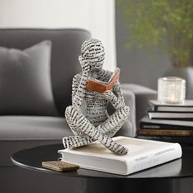 Figura de Leitura Abstrata Moderna - Decoração Exclusiva para Casa e Escritório - imagem 3