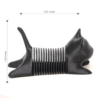 Estatueta de Gato Preto 3D Flexível - Decoração Moderna para Mesa e Escritório - imagem 3