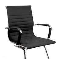 Moob Cadeira de Escritório Executiva Boston Base Fixa com Esteirinha Preta - Conforto e Estilo para seu Ambiente - imagem 1