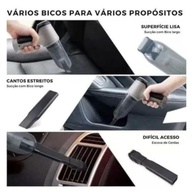 Aspirador de Pó Portátil Sem Fio 120W: Limpeza Potente e Silenciosa em Casa, Carro e Escritório - imagem 5