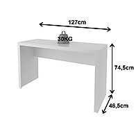Mesa Escrivaninha ME4135 Branco – Espaço e Estilo no Seu Escritório - imagem 2