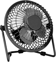 Mini Ventilador de Mesa 360° USB Silencioso com Suporte Metálico - Ideal para Escritório, Viagens e Casa - imagem 2