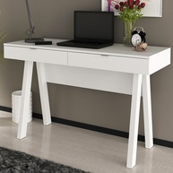 Escrivaninha 2 Gavetas Branco: Organize-se com Estilo! - imagem 1