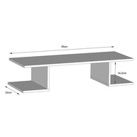 Mesa Escrivaninha Suspensa com Prateleira Branca - Design Moderno para Estudo e Trabalho - imagem 3