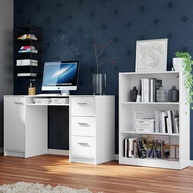 Escrivaninha e Estante Madesa Alaska: Seu Home Office Completo! - imagem 1