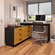 Escrivaninha em L Leonie: Organize Seu Home Office! - imagem 1