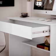 Escrivaninha Office com Gaveta Branca – Design Moderno para Home Office - imagem 5
