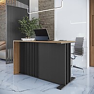 Escrivaninha Office 120cm Ripada: Elegância e Praticidade - imagem 1