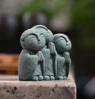 Ornamento de Buda Jizo 7,6 cm - Escultura Artesanal para Decoração de Jardim e Ambientes - imagem 4
