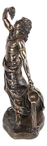 Estatueta de Baco Dionísio - Deus do Vinho - 28cm - Escultura Decorativa em Resina - imagem 4
