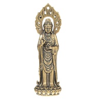 Estátua Guan Yin de Cobre Puro - Escultura Artesanal para Meditação e Decoração Zen - imagem 1