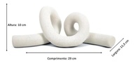 Escultura Nó em Cerâmica Off White MART - Decoração Moderna e Elegante - imagem 3