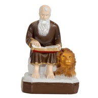 Imagem de São Jerônimo em Gesso 15cm – Escultura Católica Detalhada para Decoração e Oração - imagem 1