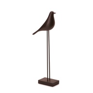 Escultura Pássaro em Poliresina Preta - Decoração Elegante e Sofisticada 34,5cm - imagem 1