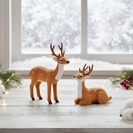 Estátuas de Cervo Sika Decorativas - Esculturas Realistas para Mesa de Natal - imagem 5