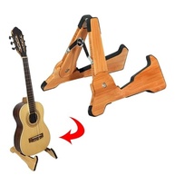 Suporte de Guitarra Dobrável em Madeira Escura - Estável e Elegante para Todos os Instrumentos de Corda - imagem 5