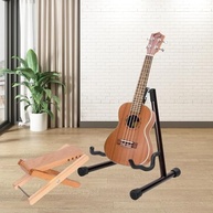 Suporte de Madeira Portátil Almencla para Ukulele, Violão Clássico, Banjo e Mais - Noz Escura - imagem 4