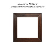 Quadro Decorativo Orixá Ogum - Moldura Escura com Relevo | Simbolo de Força e Coragem - imagem 4