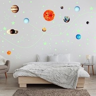 Adesivos de Parede com Estrelas que Brilham no Escuro - Sistema Solar Planetas Decoração Quarto Infantil - imagem 3