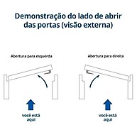 Porta de Madeira com 2 Vitrôs Esquerda 213x136cm – Elegância e Qualidade Esel - imagem 2