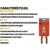 Alicate Corte Diagonal Bestfer 1/2" – Corte Sem Esforço - imagem 2