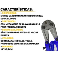 Tesoura Corta Vergalhão 14": Corte Preciso e Sem Esforço! - imagem 2