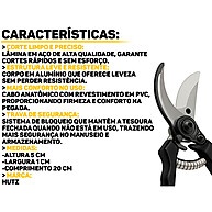 Tesoura de Poda Hutz: Cortes Precisos e Sem Esforço - imagem 2