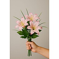 Buquê de Lírios Artificiais: Elegância Sem Esforço - imagem 1