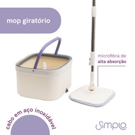 Mop Giratório Simplo: Limpeza Impecável Sem Esforço! - imagem 2