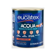 Tinta Esmalte Base Água Brilhante Acqua 900ml Eucatex - Amarelo Ouro - imagem 2