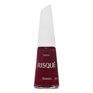 Esmalte Risqué Tâmara: Vinho Cremoso e Brilho Intenso - imagem 1